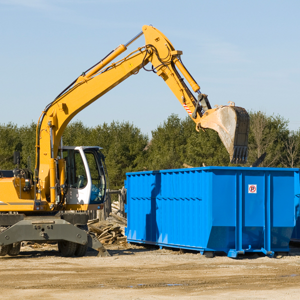 what kind of customer support is available for residential dumpster rentals in New Boston Texas